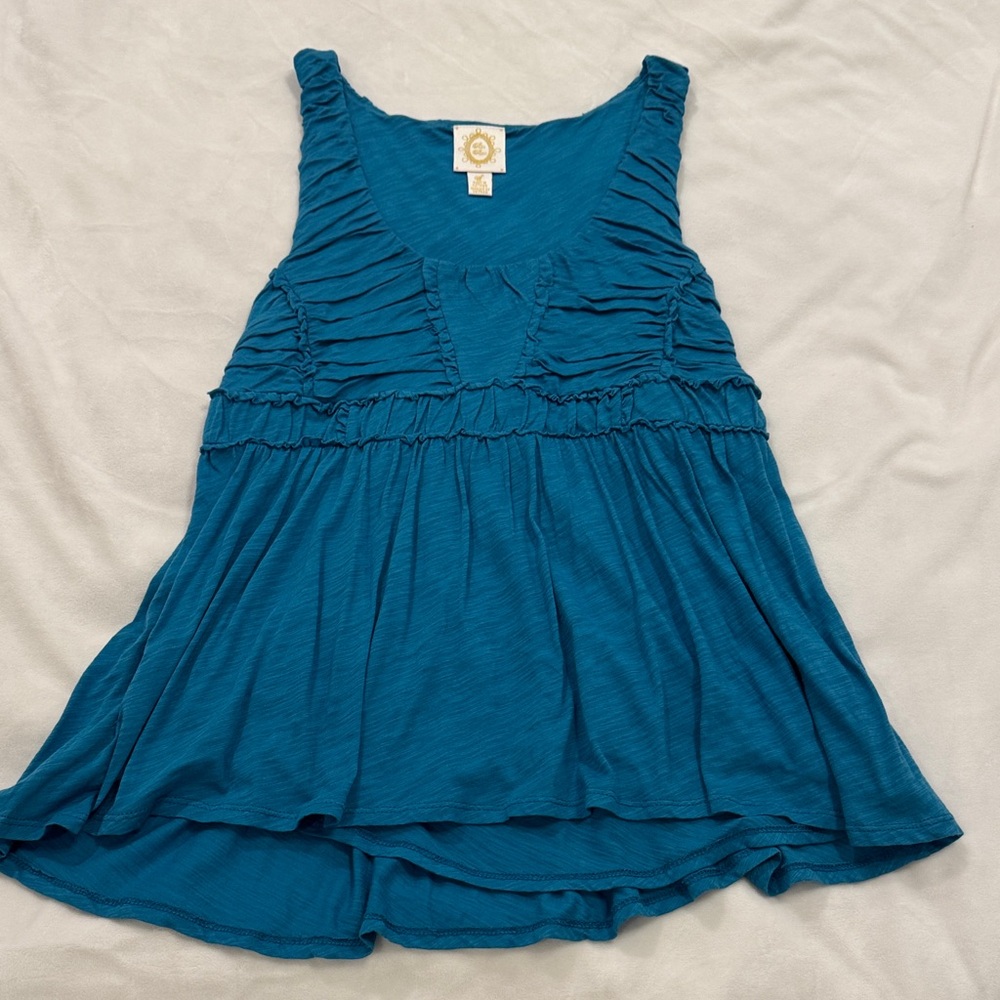 NEW | Anthropologie Teal Top